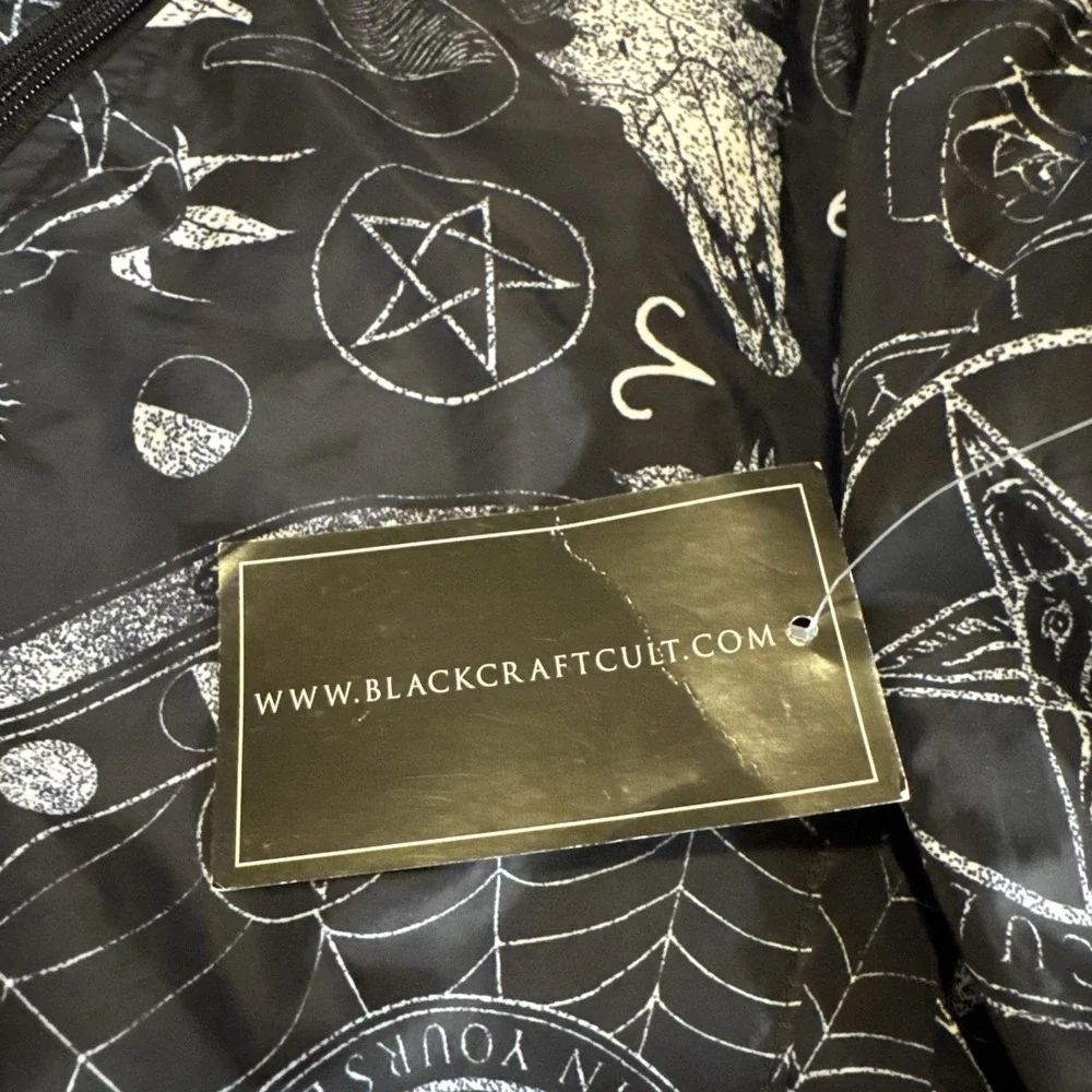 Blackcraft Cult Occult Skullcraft Lightweight Bomber Jacket AOP Dark Goth